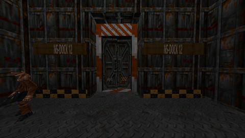 the killbox — 0.160 square, 1.23× the player's width, seen from all four doorways